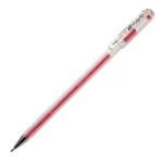 Pentel Hybrid Gel Ink Rollers - K105 Hybrid Roller 0.5mm Rolller Pen Crystal Body Red