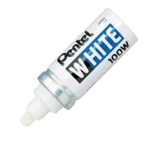 Pentel X100-W White Marker 6.5mm Nib Broad Bullet Tip