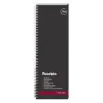 RBE Spiral Bound Books Receipt Book (300x110) Triplicate 240 Numbered 5 to View