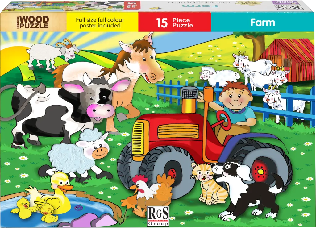 RGS A4 Farm No.2 Puzzle 15 Piece RGS A4 Farm No.2 Puzzle 15 Piece