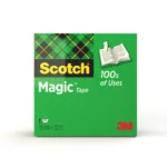 3M Magic Tape Scotch® Magic™ Invisible Tape, 19 mm x 33 m, 1 Roll/Pack