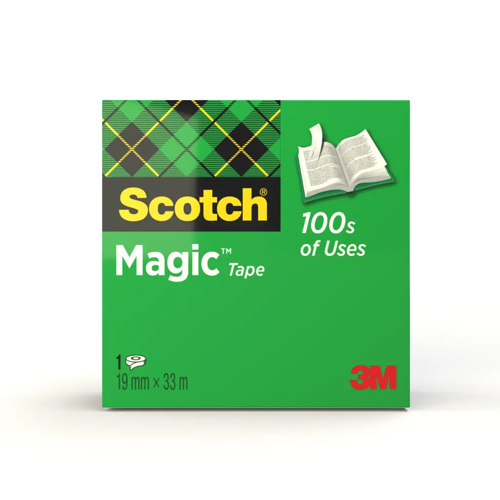 3M Magic Tape Scotch® Magic™ Invisible Tape, 19 mm x 33 m, 1 Roll/Pack 3M Magic Tape Scotch® Magic™ Invisible Tape, 19 mm x 33 m, 1 Roll/Pack