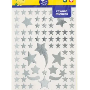 Tower Reward Range Fun Stars Silver 285 Labels Per Pkt