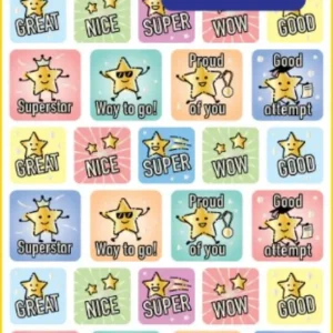 Tower Sticker Reward Glitter Success Stars