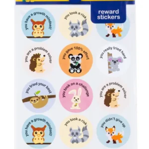 Tower Teachers Growth Mindset Sticker Badges Assorted